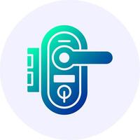 Door handle Gradient Style Icon vector