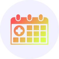 Calendar Gradient Style Icon vector