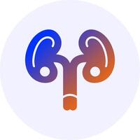 Kidneys Gradient Style Icon vector