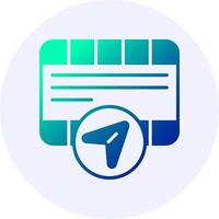 sharing Icon Minimal Gradient Style vector