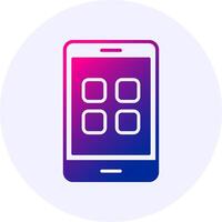 App Icon Minimal Gradient Style vector