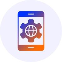 Smartphone Icon Gradient Style Design vector