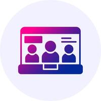 Group Icon Gradient Style vector