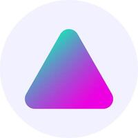 Error Notification Icon Minimal Gradient Style vector