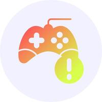 Game Notification Icon Minimal Gradient Style vector