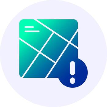 mapa notificación icono mínimo degradado estilo vector