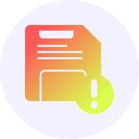 Save Notification Icon Minimal Gradient Style vector