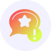 Favourite Notification Icon Minimal Gradient Style vector