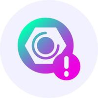 Toolbox Notification Icon Minimal Gradient Style vector