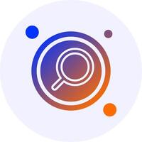 Search Button Navigation Icon Minimal Gradient Style vector