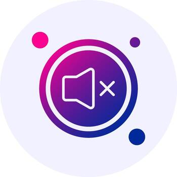 mudo botón navegación icono mínimo degradado estilo vector