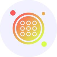 Apps Button Navigation Icon Minimal Gradient Style vector