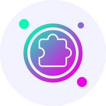 Extension Button Navigation Icon Minimal Gradient Style vector