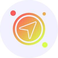 Share Button Icon Minimal Gradient Style vector