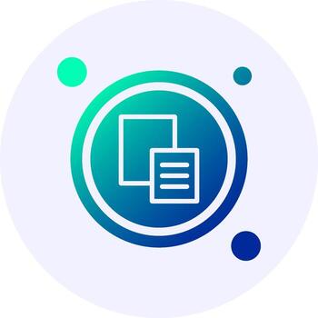 pegar botón navegación icono mínimo degradado estilo vector