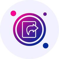 Share Button Icon Gradient Style vector
