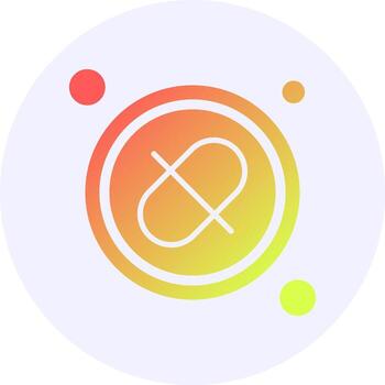 Link Button Navigation Icon Minimal Gradient Style vector