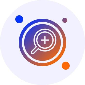 enfocar en botón navegación icono mínimo degradado estilo vector