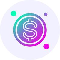 Settlement Button Navigation Icon Minimal Gradient Style vector