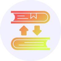 Book exchange Icon Minimal Gradient Style vector