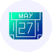 27 May Icon Minimal Gradient Style vector