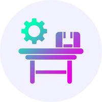 Workbench Icon Minimal Gradient Style vector