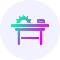 Sawmill Icon Minimal Gradient Style vector