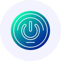 Power Icon Minimal Gradient Style vector