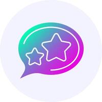 Favourite Icon Minimal Gradient Style vector