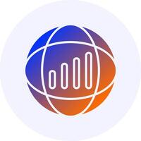Signal strength Icon Gradient Style vector