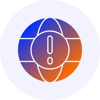 Internet error icono mínimo degradado estilo vector