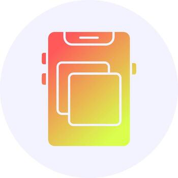 Screen mirroring Icon Minimal Gradient Style vector