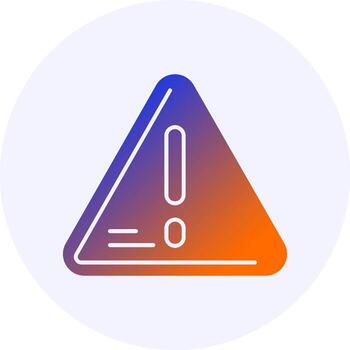 error icono mínimo degradado estilo vector