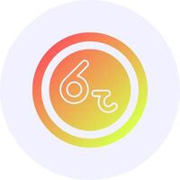 Sri Lankan Rupee Sign Icon Minimal Gradient Style vector