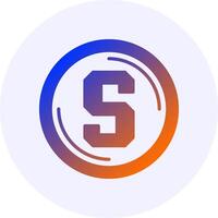Sandbox Icon Minimal Gradient Style vector