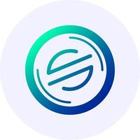 Stellar Icon Minimal Gradient Style vector