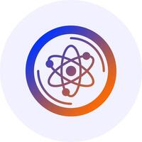 Cosmos Icon Minimal Gradient Style vector