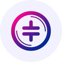 Theta Network Icon Minimal Gradient Style vector