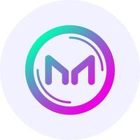 Maker Icon Minimal Gradient Style vector