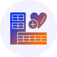 Health Benefits Icon Minimal Gradient Style vector
