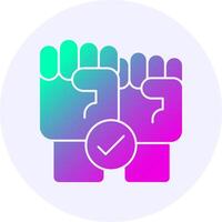 Trade Union Hall Icon Minimal Gradient Style vector
