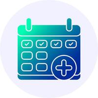 Sick Leave Icon Minimal Gradient Style vector