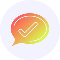 Checkmark Icon Gradient Style vector