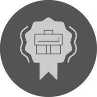 Quality Solid Grey Minimal Circle Icon vector