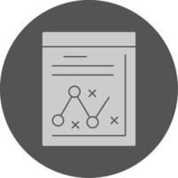 Strategy Solid Grey Minimal Circle Icon vector