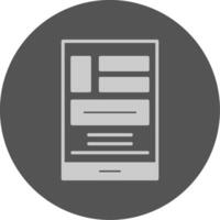 Mobile Phones Solid Grey Minimal Circle Icon vector