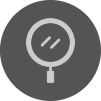 Search Solid Grey Minimal Circle Icon vector