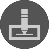 Edit Solid Grey Minimal Circle Icon vector