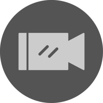 Camera Solid Grey Circle Icon vector