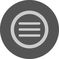 More Solid Grey Minimal Icon vector